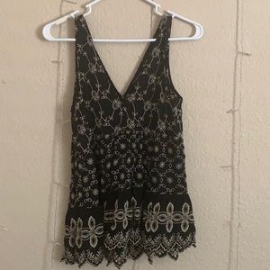 Black Shell American Eagle Tank Top